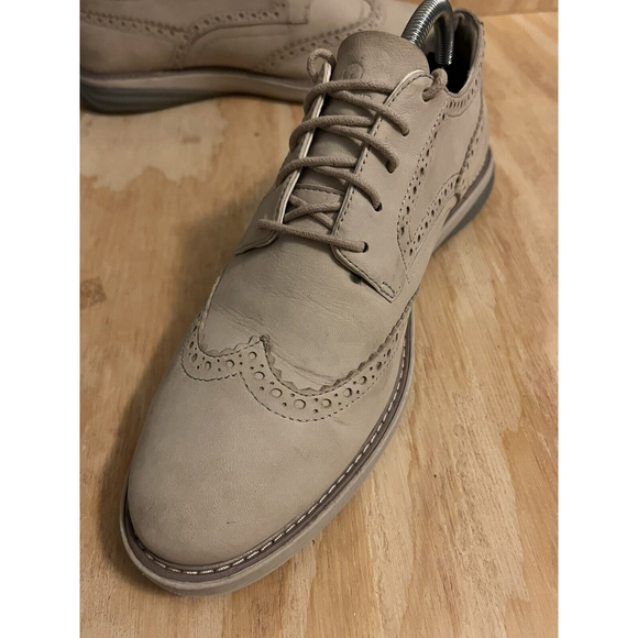Cole Haan Grand OS Tan Suede Shoes Oxford W08472 Mens Size 8 1/2 B main image 6